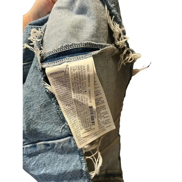 Zara DENIM BANDEAU DRESS  Size Large - Picture 9 of 10